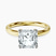 Pre-Designed 10kt Yellow Gold Four Prong Solitaire 2mm Lab Diamond Ring