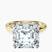 Pre-Designed 10kt Yellow Gold Four Prong Solitaire 2mm Lab Diamond Ring