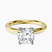 10kt Yellow Gold Four Prong Solitaire 2mm Lab Diamond Ring