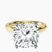 Pre-Designed 10kt Yellow Gold Four Prong Solitaire 2mm Lab Diamond Ring