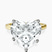 Pre-Designed 10kt Yellow Gold Four Prong Solitaire 2mm Lab Diamond Ring
