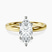 Pre-Designed 14kt Yellow Gold Four Prong Solitaire 2mm Lab Diamond Ring