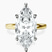 Pre-Designed 10kt Yellow Gold Four Prong Solitaire 2mm Lab Diamond Ring