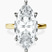 Pre-Designed 10kt Yellow Gold Four Prong Solitaire 2mm Lab Diamond Ring