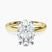 Pre-Designed 10kt Yellow Gold Four Prong Solitaire 2mm Lab Diamond Ring