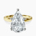 Pre-Designed 18kt Yellow Gold Four Prong Solitaire 2mm Lab Diamond Ring