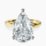Pre-Designed 10kt Yellow Gold Four Prong Solitaire 2mm Lab Diamond Ring