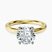 10kt Yellow Gold Four Prong Solitaire 2mm Lab Diamond Ring