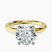 Pre-Designed 18kt Yellow Gold Four Prong Solitaire 2mm Lab Diamond Ring