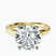 Pre-Designed 10kt Yellow Gold Four Prong Solitaire 2mm Lab Diamond Ring