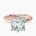 Pre-Designed 18kt Rose Gold Six Prong Solitaire 2mm Lab Diamond Ring