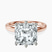 Pre-Designed 14kt Rose Gold Six Prong Solitaire 2mm Lab Diamond Ring