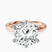 Pre-Designed 18kt Rose Gold Six Prong Solitaire 2mm Lab Diamond Ring