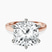 Pre-Designed 14kt Rose Gold Six Prong Solitaire 2mm Lab Diamond Ring