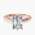 Six Prong Solitaire 2mm Lab Diamond Engagement Ring in 10kt Rose Gold
