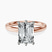 Pre-Designed 18kt Rose Gold Six Prong Solitaire 2mm Lab Diamond Ring