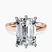 Pre-Designed 10kt Rose Gold Six Prong Solitaire 2mm Lab Diamond Ring