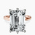 Pre-Designed 10kt Rose Gold Six Prong Solitaire 2mm Lab Diamond Ring
