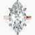 Pre-Designed 18kt Rose Gold Six Prong Solitaire 2mm Lab Diamond Ring