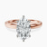 Pre-Designed 18ct Rose Gold Six Prong Solitaire 2mm Lab Diamond Ring