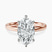 Pre-Designed 10kt Rose Gold Six Prong Solitaire 2mm Lab Diamond Ring