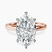 Pre-Designed 10kt Rose Gold Six Prong Solitaire 2mm Lab Diamond Ring