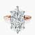 Pre-Designed 10kt Rose Gold Six Prong Solitaire 2mm Lab Diamond Ring
