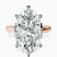 Pre-Designed 14kt Rose Gold Six Prong Solitaire 2mm Lab Diamond Ring