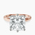 Pre-Designed 18kt Rose Gold Six Prong Solitaire 2mm Lab Diamond Ring