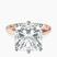 Pre-Designed 14kt Rose Gold Six Prong Solitaire 2mm Lab Diamond Ring
