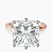 Pre-Designed 18kt Rose Gold Six Prong Solitaire 2mm Lab Diamond Ring