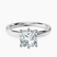 Six Prong Solitaire 2mm Lab Diamond Engagement Ring in 10kt White Gold