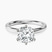 Pre-Designed 18ct White Gold Six Prong Solitaire 2mm Lab Diamond Ring