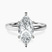 Pre-Designed 10kt White Gold Six Prong Solitaire 2mm Lab Diamond Ring