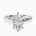 Six Prong Solitaire 2mm Lab Diamond Engagement Ring in 10kt White Gold