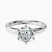 Pre-Designed Platinum Six Prong Solitaire 2mm Lab Diamond Ring