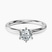 Pre-Designed Platinum Six Prong Solitaire 2mm Lab Diamond Ring