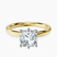 Six Prong Solitaire 2mm Lab Diamond Engagement Ring in 14kt Yellow Gold