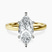 Pre-Designed 10kt Yellow Gold Six Prong Solitaire 2mm Lab Diamond Ring