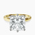 Pre-Designed 14kt Yellow Gold Six Prong Solitaire 2mm Lab Diamond Ring