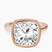 Pre-Designed 14kt Rose Gold Bezel Set Solitaire Lab Diamond Ring