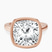 Pre-Designed 10kt Rose Gold Bezel Set Solitaire Lab Diamond Ring