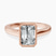 Pre-Designed 9ct Rose Gold Bezel Set Solitaire Lab Diamond Ring