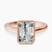 Pre-Designed 10kt Rose Gold Bezel Set Solitaire Lab Diamond Ring