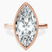 Pre-Designed 14kt Rose Gold Bezel Set Solitaire Lab Diamond Ring