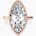 Pre-Designed 10kt Rose Gold Bezel Set Solitaire Lab Diamond Ring