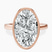 Pre-Designed 10kt Rose Gold Bezel Set Solitaire Lab Diamond Ring