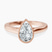 Pre-Designed 10kt Rose Gold Bezel Set Solitaire Lab Diamond Ring