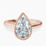 Pre-Designed 10kt Rose Gold Bezel Set Solitaire Lab Diamond Ring