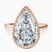 Pre-Designed 18kt Rose Gold Bezel Set Solitaire Lab Diamond Ring
